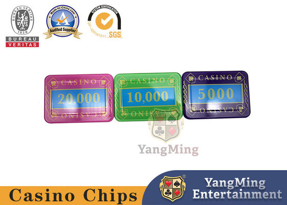 Casino Crystal Poker Chips Set Lucency Acrylic 730 PCS Plastic Gaming Set With In Aluminum Case