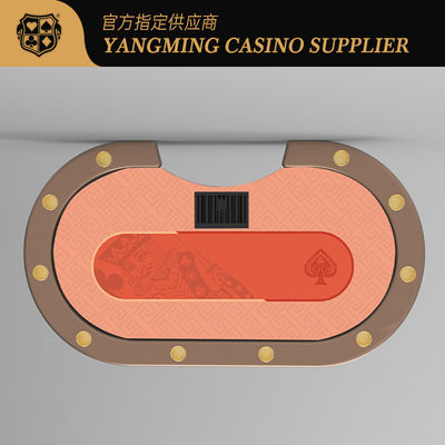 Kualitas Meja Poker Texas Hold'em dengan Kaki Logam Baru yang Diperbarui untuk Turnamen Poker Texas Hold'em Kasino Internasional pabrik