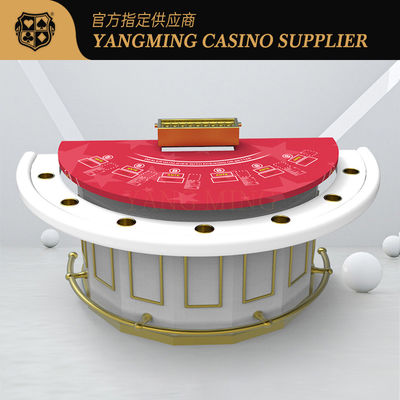 Customized Half Round Bar Protector Blackjack Table Entertainment And Leisure Club Poker Game Table