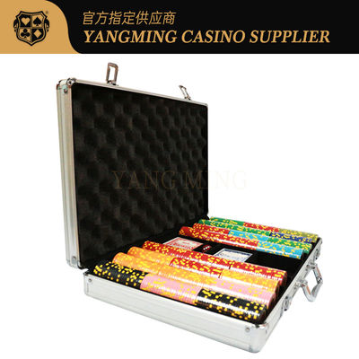 Qualité 600 pièces Texas Clay Patch Chip Set Texas Casino Jeu de poker Table de jeu de jetons usine