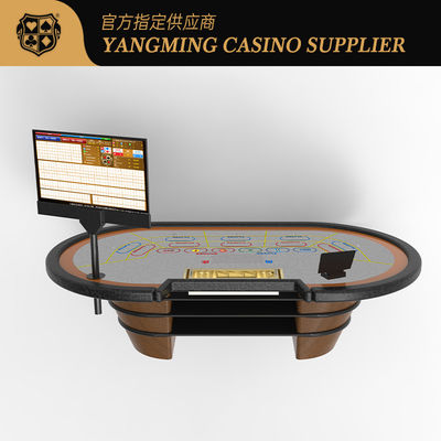 Quality System Self-Developed Intelligent Chip Sensor Poker Table Texas Baccarat Casino Chip Sensor Poker Table factory