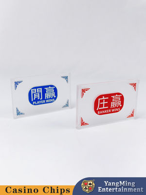 Quality Wholesale Semi-Frosted Crystal Acrylic Customized Banker Player Marker Button Casino Poker Game Table Top Marker Button factory