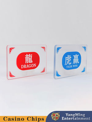 Quality Original Design Customized Semi-Frosted Acrylic Banker Player Marker Button Casino Baccarat Table Top Marker Button factory