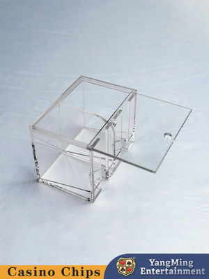 คุณภาพ โรงงานที่กําหนดเอง 2 ห้องโปร่งใส 8 แถวของไพ่ ถือการทิ้ง โป๊กเกอร์ โต๊ะไพ่กล่องเกมโต๊ะ ถือการทิ้ง โรงงาน