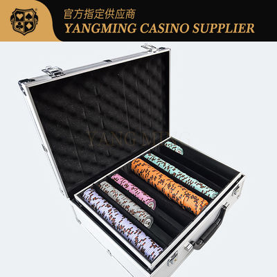 Quality Texas Hold′em Silver White Aluminum Tote Chip Case Casino Club Casual Poker Game Chip Case factory