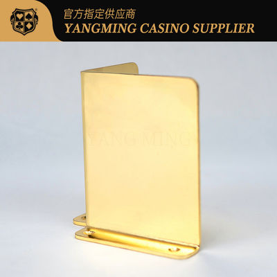 Quality Casino Custom 8 Deck Poker Plated Metal Poker Discard Holder Texas Baccarat Poker Game Tabletop Discard Holder factory