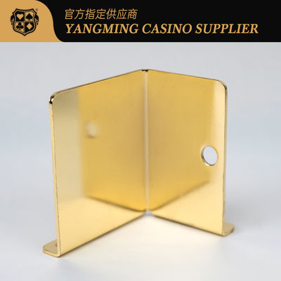 Qualidade Recém-lançado Metal Electroplated Poker Cartão de Resíduos Casino Baccarat Entertainment Leisure Poker Game Cartão de Resíduos fábrica