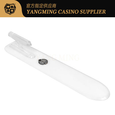 Casino Custom White Acrylic Playing Card Shovel Casino Playing Cards Customized Card Shovel