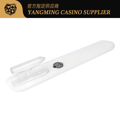 Factory Customized Logo White Poker Card Shovel Casino Baccarat Poker Game Card Shovel