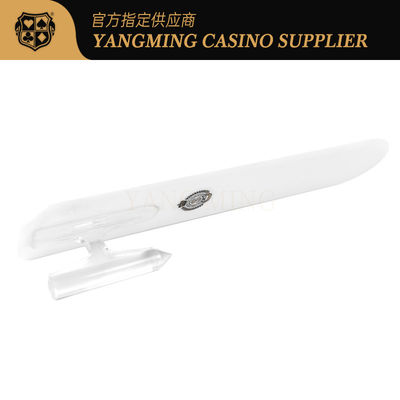 Jakość Fabryczny logo na zamówienie Biała łopatka do kart pokerowych Kasyno Baccarat Poker Game Łopatka do kart fabryka