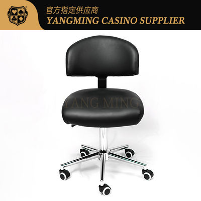 Black Pulley Upgraded Poker Table Game Dealer Chair Factory Custom Made