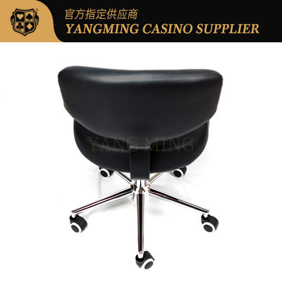 Качество Новый черный кожевенный дилерский стул казино баккара настольная игра покер дилерский стул фабрика