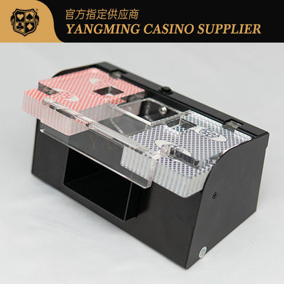 Kualitas Casino Customized Metal Iron Poker Intelligent Automatic Shuffler Dukungan 2 Deck of Card Synchronized High-Speed Cleaning pabrik