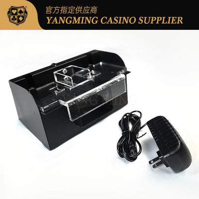 Kualitas Casino Customized Metal Iron Poker Intelligent Automatic Shuffler Dukungan 2 Deck of Card Synchronized High-Speed Cleaning pabrik