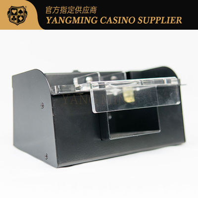 Kalite Fabrika Toptan Metal 2 Deck Poker Shuffler Anti-Cheat Sessiz Shuffler Casino Baccarat Eğlence Poker Masaüstü Shuffler fabrika
