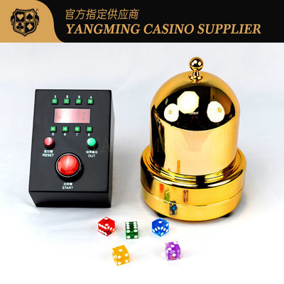 Latest Smart Electric Gold Dice Cup Set Texas Baccarat Casual Poker Tabletop Dice Cup Set