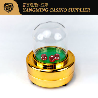 Deluxe Gold Electric Poker Dice Cup Set Poker Table Game Table Top Dice Cup Set