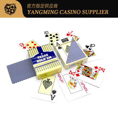 Qualità Rosso e Blu 100% PVC Acqueproof Carta di Poker di Plastica Texas Hold'em Club carte da gioco fabbrica