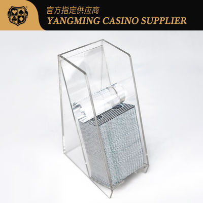 8-Deck Transparent Acrylic Poker Discard Holder