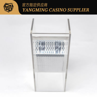 Jakość Przejrzysty akrylowy 8 pokładów kart do gry na sprzedaż Baccarat Casino Poker Game Tabletop Discard Holder fabryka