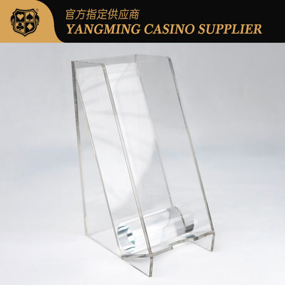 Kalite Baccarat Kumar Kulübü Poker Oyunu için Tamamen Şeffaf Akrilik Atma Sahibi fabrika