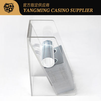 Kalite Baccarat Kumar Kulübü Poker Oyunu için Tamamen Şeffaf Akrilik Atma Sahibi fabrika