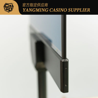 Ultra Thin 27 Inch Baccarat Casino Table Software With Double Sided Display Screen In Gold