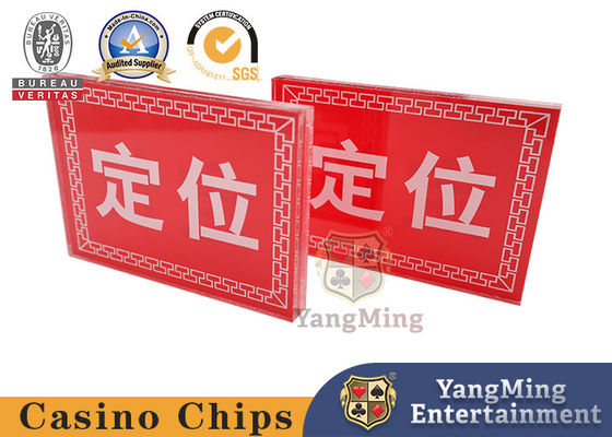 Calidad Casino de acrílico marcadores de baccarat dedicados patrón de encaje personalizado ubicar marca fábrica diseño de logotipo fábrica