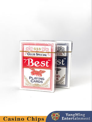 Original factory customized 280g Blue Core Card Baccarat Red Blue Bee Poker Table Special Playing Card