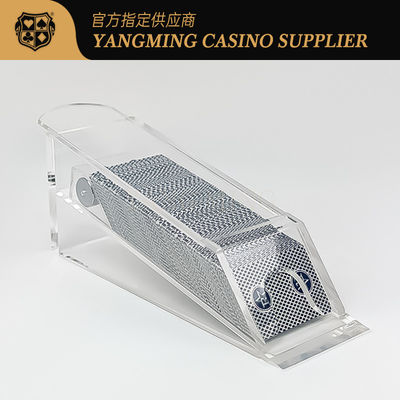 Qualité Chaussures de croupier haute acrylique claire 8 Deck Poker Table Game Chaussures de croupier de bureau usine