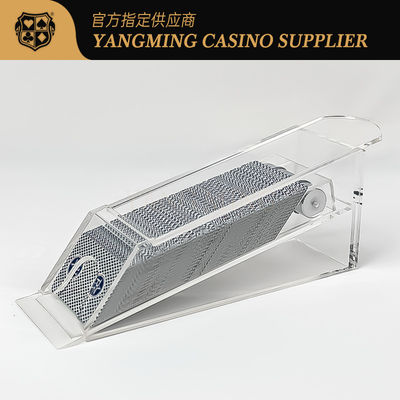 Professional 8 Deck Transparent Tall Dealer Shoes Acrylic Poker Dealer Shoes for Gambling