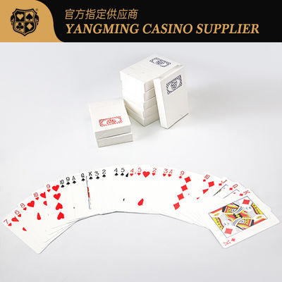Qualité Logo de l'entreprise Cartes de poker de base noire Baccarat Casino Poker Jeux de table Cartes usine