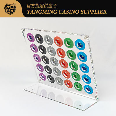 品質 30PCS ポーカーチップラック アクリル透明ポーカーテーブル チップセットラック 工場