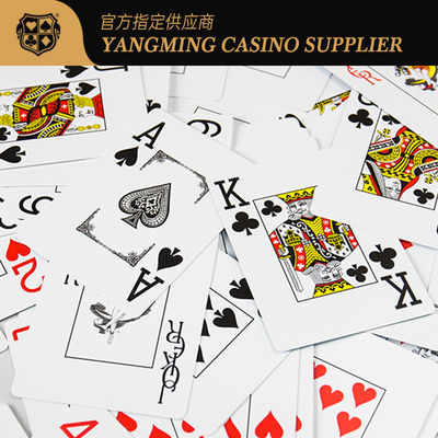 Jakość Texas Poker 100% wodoodporne plastikowe karty do gry Konkurs luksusowych hoteli Duży nadruk fabryka