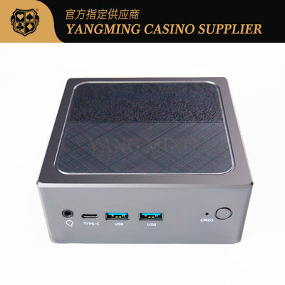 Black Metal Baccarat Gambling Systems Mini Desktop Computer Host With Chassis Plus Power Supply Set