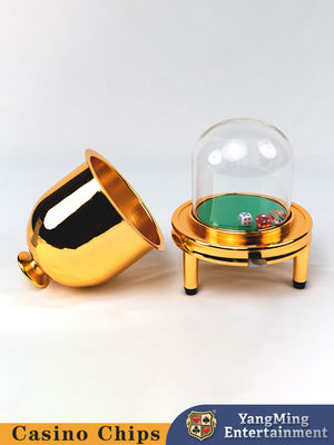Jakość Nowe wydanie Kasyno Plastikowe złoto ręczne Puchary kostki do gier stołowych w kasynie Poker fabryka