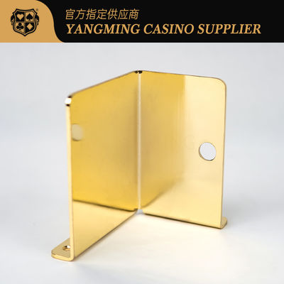 Factory Design Custom High-Quality Yellow Metal Plating Discard Cards Holder Poker VIP Club Dedicated Metal Playing Cards Carrier