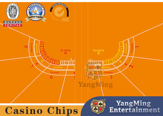 Qualità Spettacolo impermeabile professionale piegante Dragon And Tiger Layout Custom delle tovaglie dei giochi con le carte del poker del baccarat fabbrica