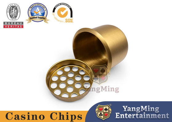 Calidad Cenicero de acero inoxidable de los soportes de vaso de la bebida del oro de los accesorios del juego del casino del tenedor del agua o de la tabla de plata del póker fábrica