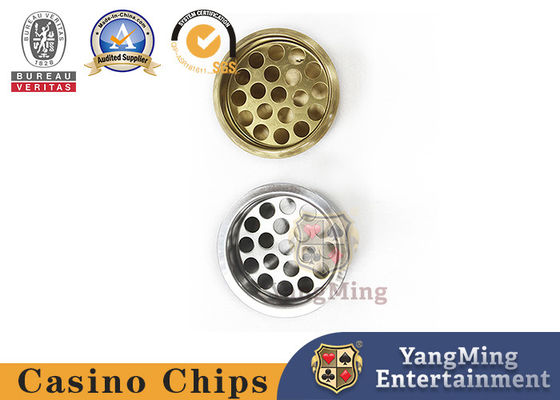 70g Casino Game Accessories Texas Hold 'Em Table Stainless Steel Drop In Ashtray Screen For Poker Table Drink Holders