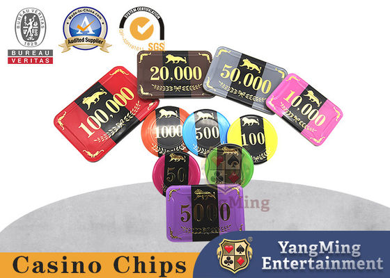 Qualität Hochwertige RFID Casino Chips Acryl Triple Chip Code Für Casino Poker Spiel Fabrik