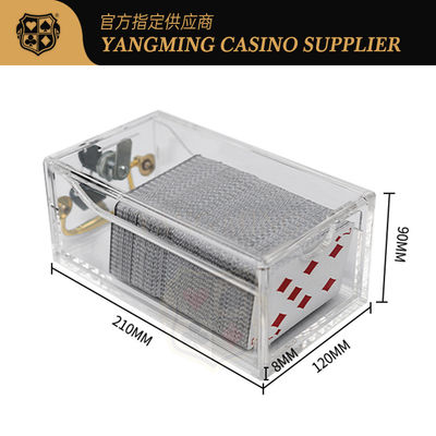 Качество Фабрика на заказ акриловый 8 палубы замок отгрузочный ящик казино клуб случайный покер настольная игра покер ящик фабрика
