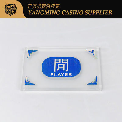 Qualität Baccarat Frosted Banker Spieler Dealer Button Poker Spiel Fabrik