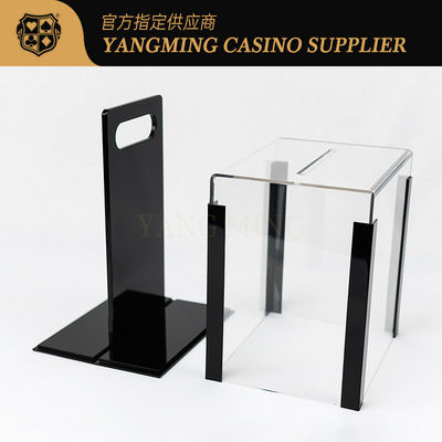 Upgraded Transparent Acrylic 1000 Chip Poker Chip Case for Baccarat Casino Gaming Chip Organizer