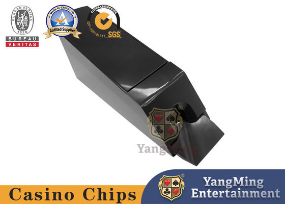 품질 모든 블랙 방수 플라스틱 고급 딜러 제조업체 개인 맞춤식 완전히 닫힌 8 덱 카드 폐기 신발 공장