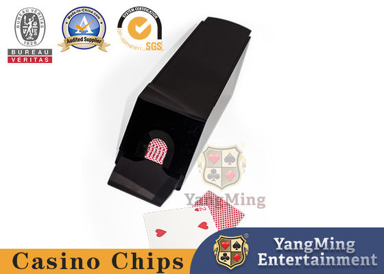 Quality All Black Waterproof Plastic High-end Dealers Manufacturers Personalized Custom Fully Enclosed 8 Deck Card Discard Shoe factory