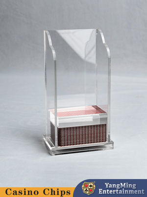 Qualità La mazza trasparente acrilica ha abbandonato il baccarat Texas Table Game Card Box della scatola di carta fabbrica