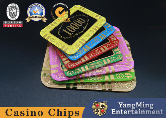 Kalite Yüksek sıcaklıklı ipek ekranı akrilik plastik casino masa çipleri bağımsız sahtelik karşıtı fabrika