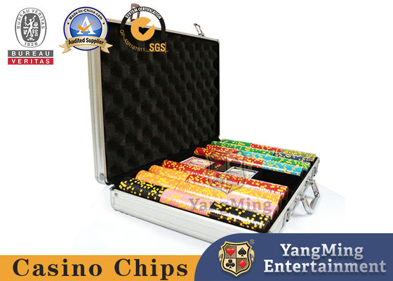 600pcs Poker Chips Set In Aluminum Silver Case Can Be Uv &Logo Custom Design