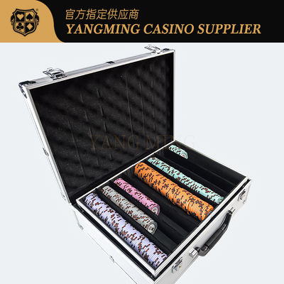 Kualitas High Quality Custom Aluminium Poker Chip Set dengan Lock Case Untuk Casino Casual Games pabrik